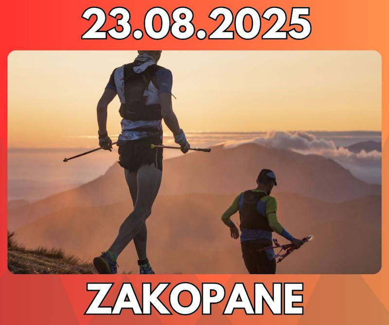 <strong>Bieg Ultra Granią Tatr 2025</strong><br /> Najbardziej wymagające wydarzenie biegowe <br />23.08.2025 - Zakopane 2 Bieg Ultra Grania Tatr img